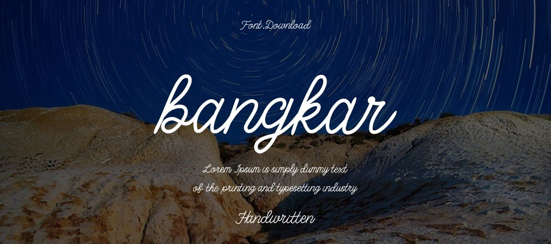 bangkar Font