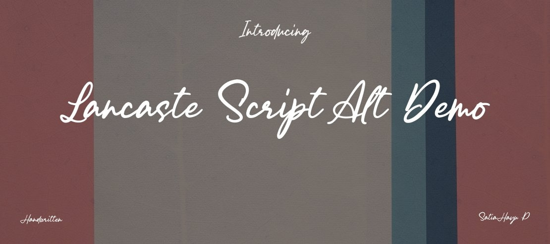 Lancaste Script Alt Demo Font Family