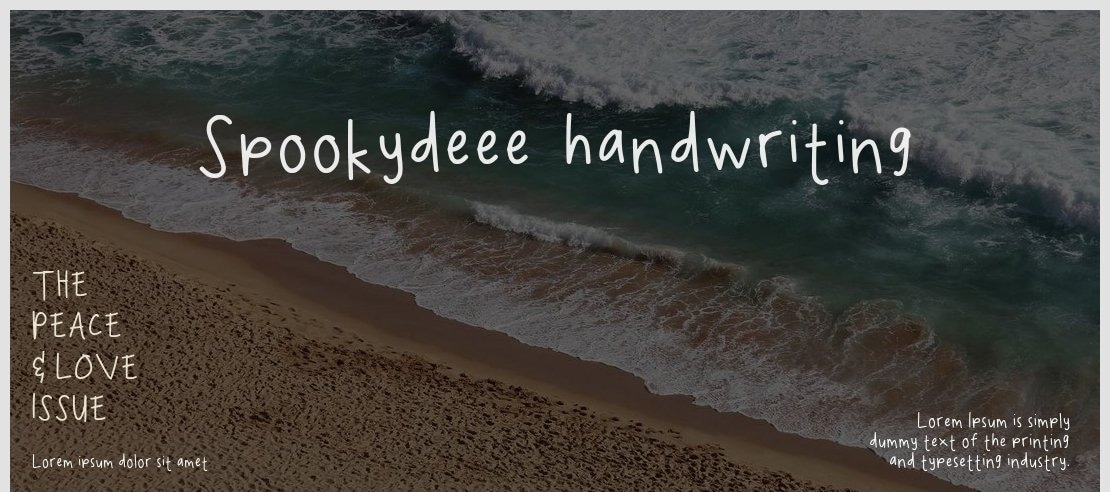 Spookydeee_handwriting Font