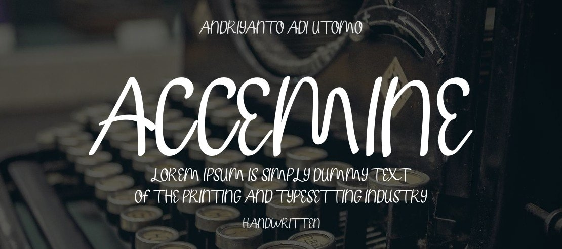 Accemine Font