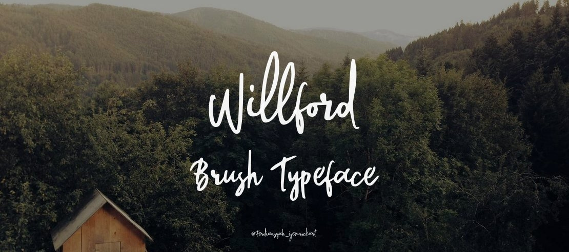 Willford Brush Font