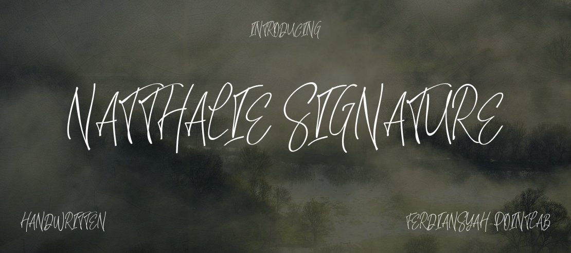 Natthalie Signature Font