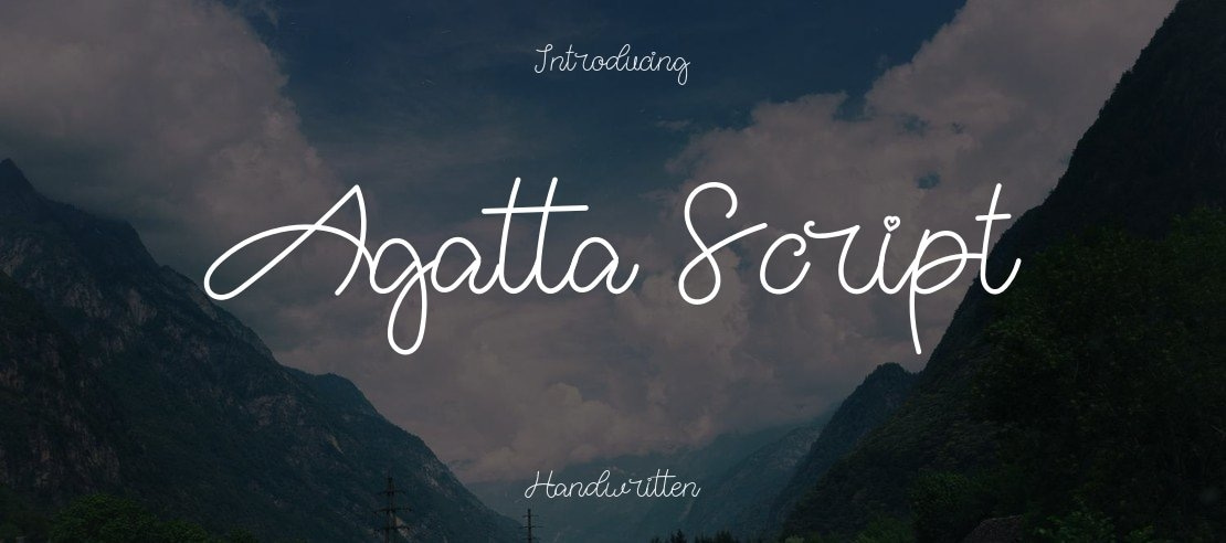 Agatta Script Font