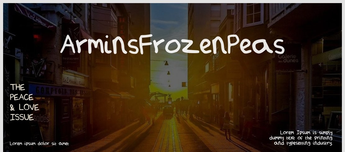 ArminsFrozenPeas Font