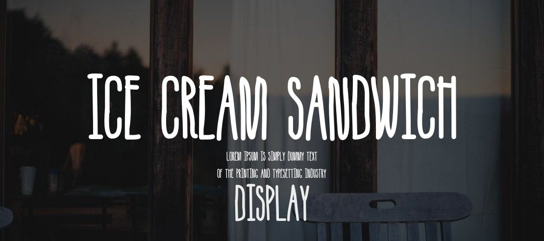 Ice Cream Sandwich Font