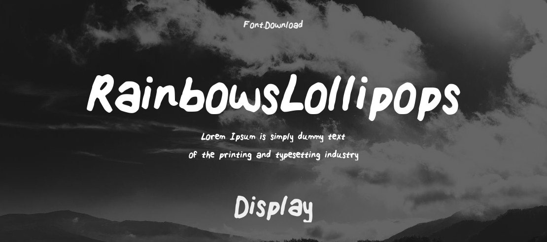 RainbowsLollipops Font