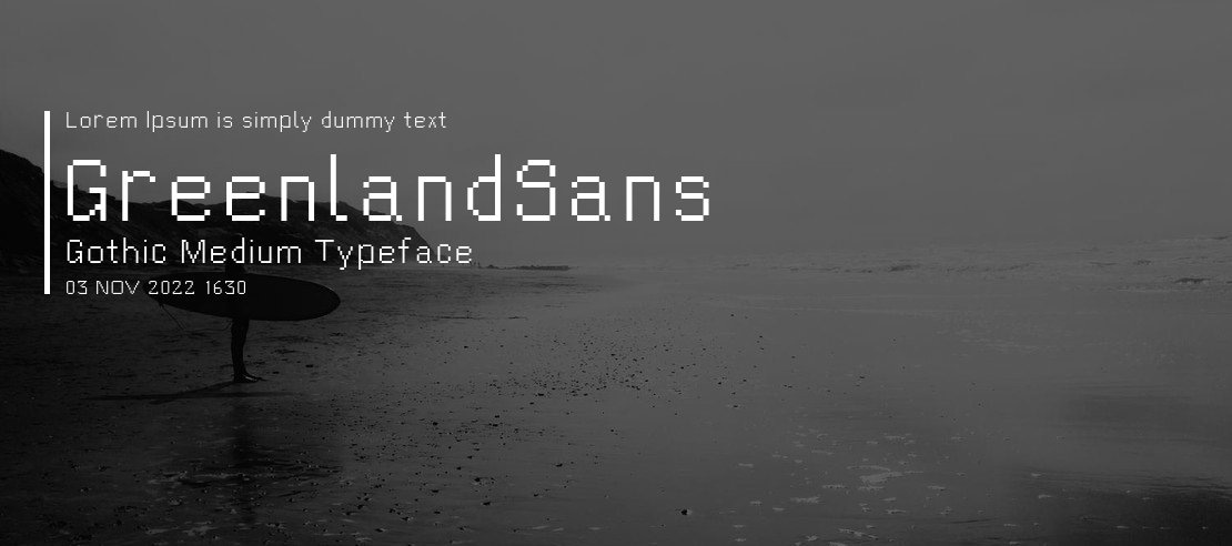 GreenlandSans Gothic Medium Font