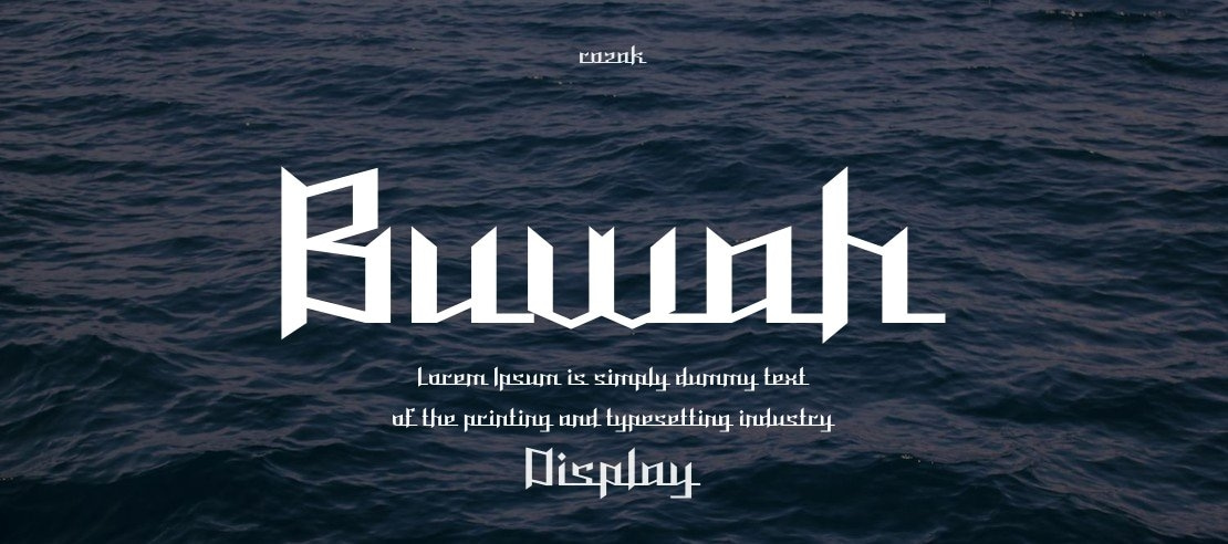 Buwah Font