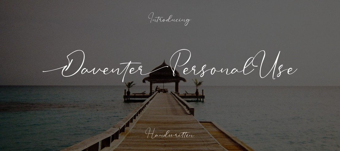 DaventerPersonalUse Font