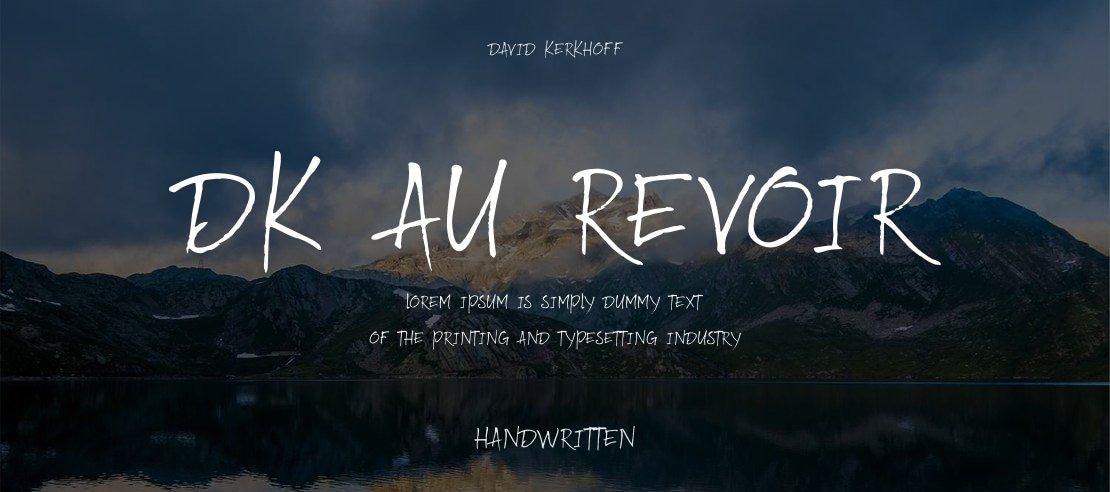 DK Au Revoir Font