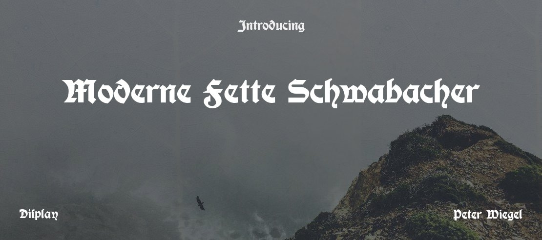 Moderne Fette Schwabacher Font Family