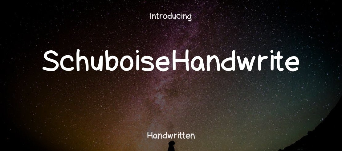 SchuboiseHandwrite Font