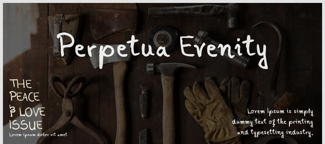 Perpetua Evenity Font