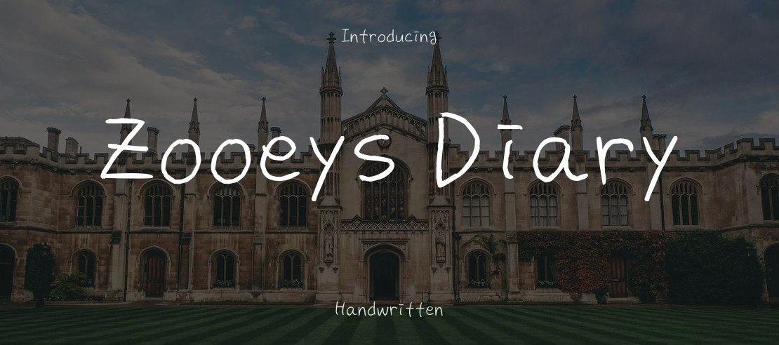 Zooeys Diary Font