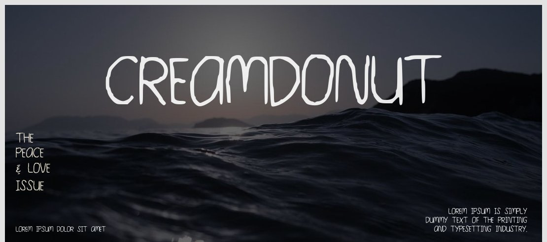 CreamDonut Font