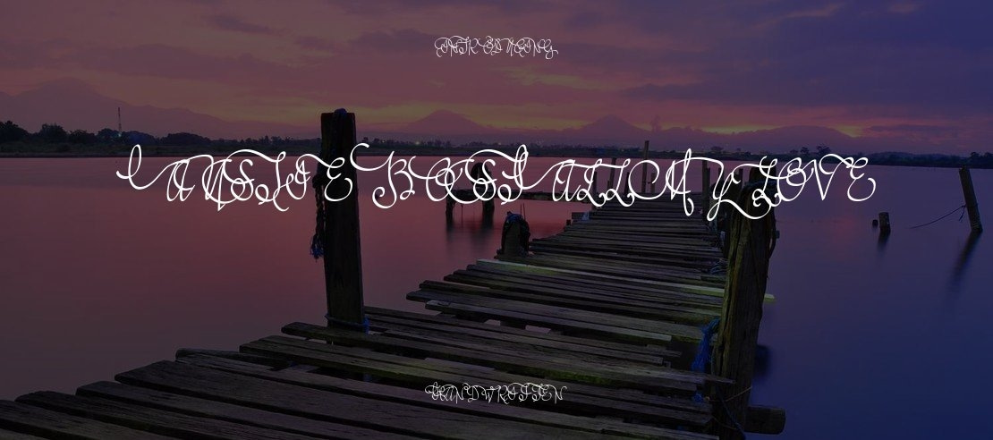 Austie Bost All My Love Font