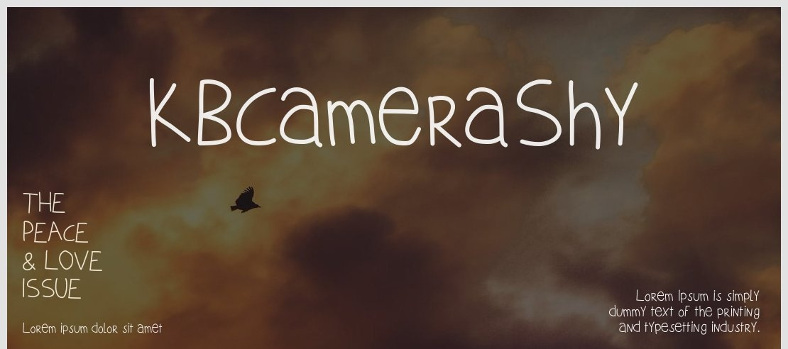 KBCameraShy Font