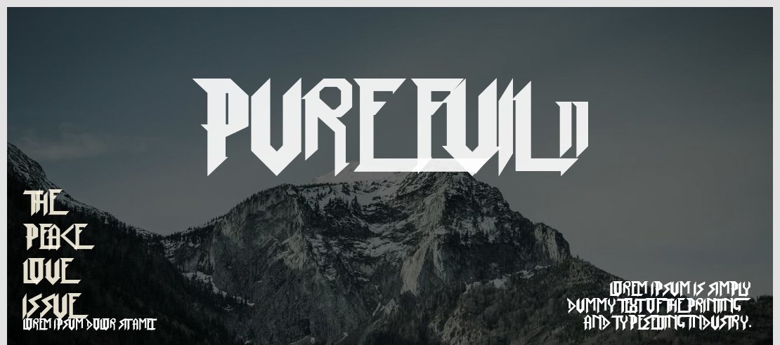 Pure Evil 2 Font
