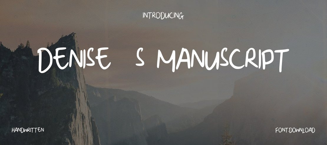 Denise__s_Manuscript Font