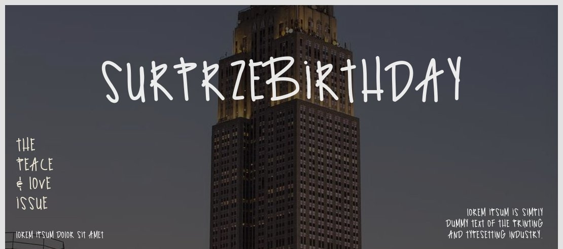 SurprzeBirthday Font