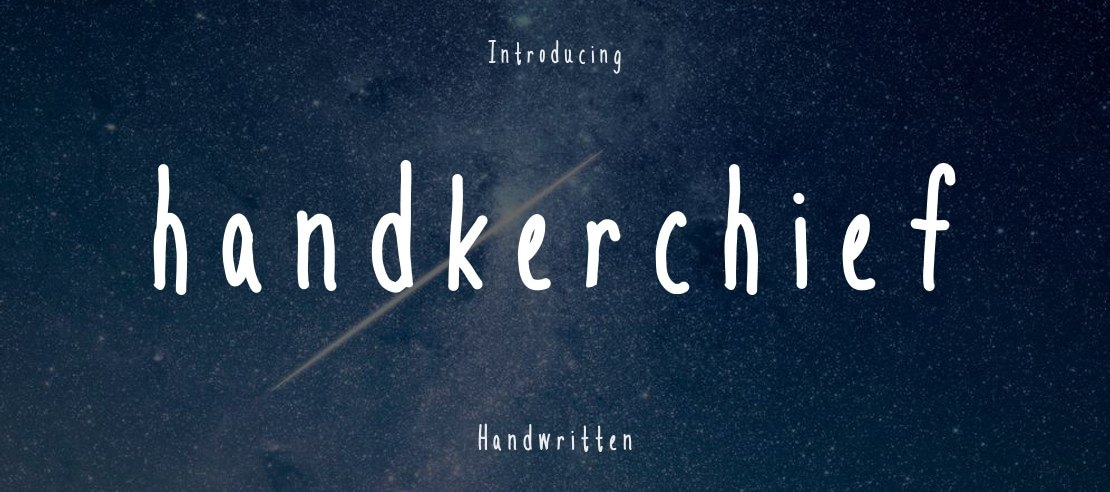 handkerchief Font