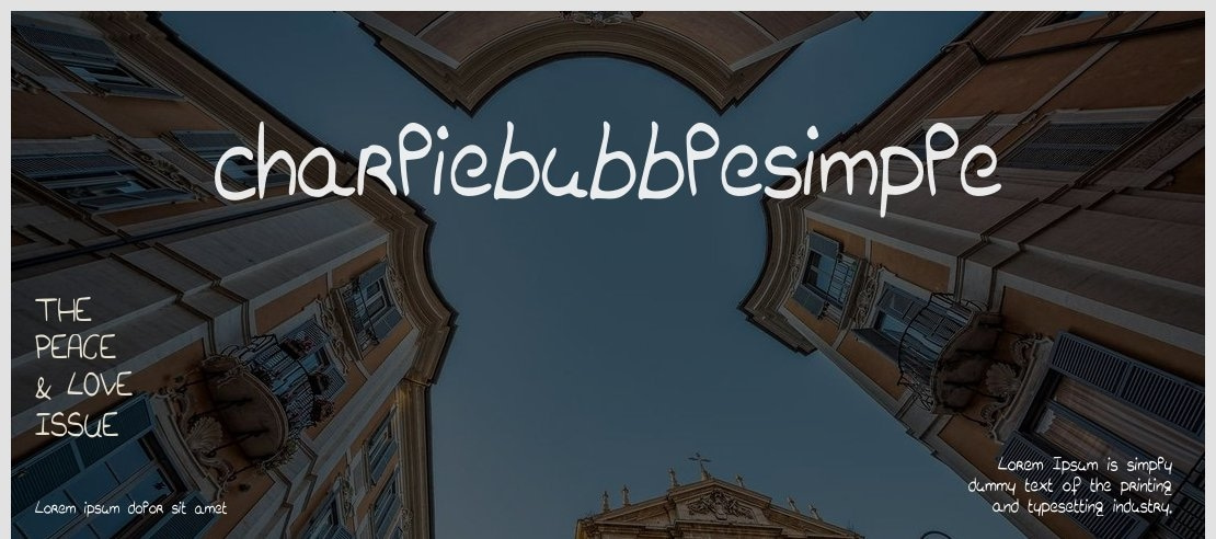 charliebubblesimple Font