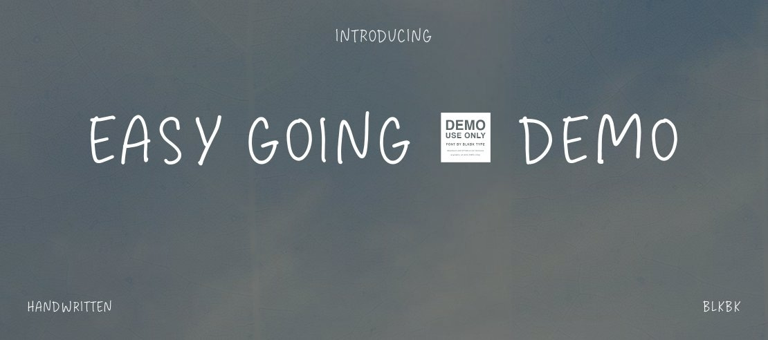 Easy Going - Demo Font
