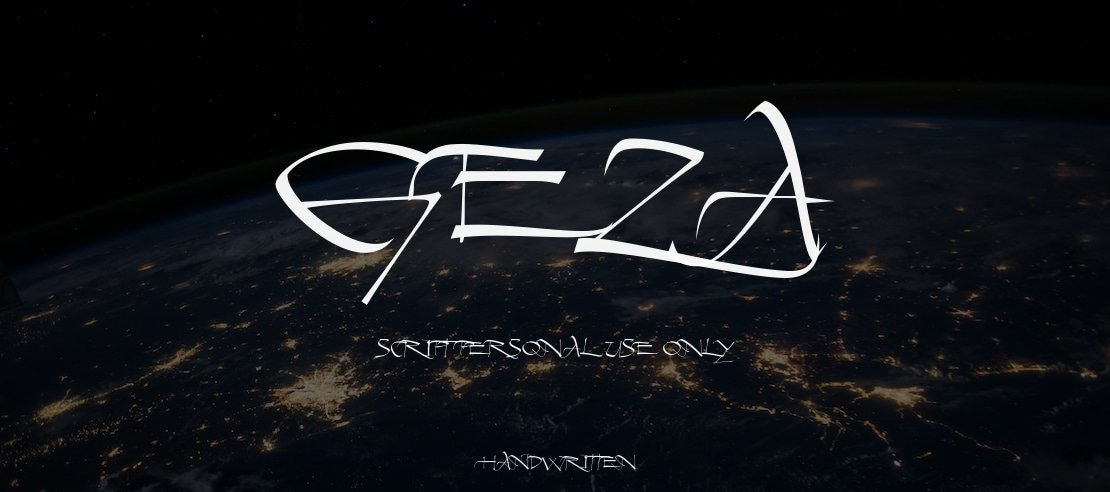 Geza Script PERSONAL USE ONLY Font