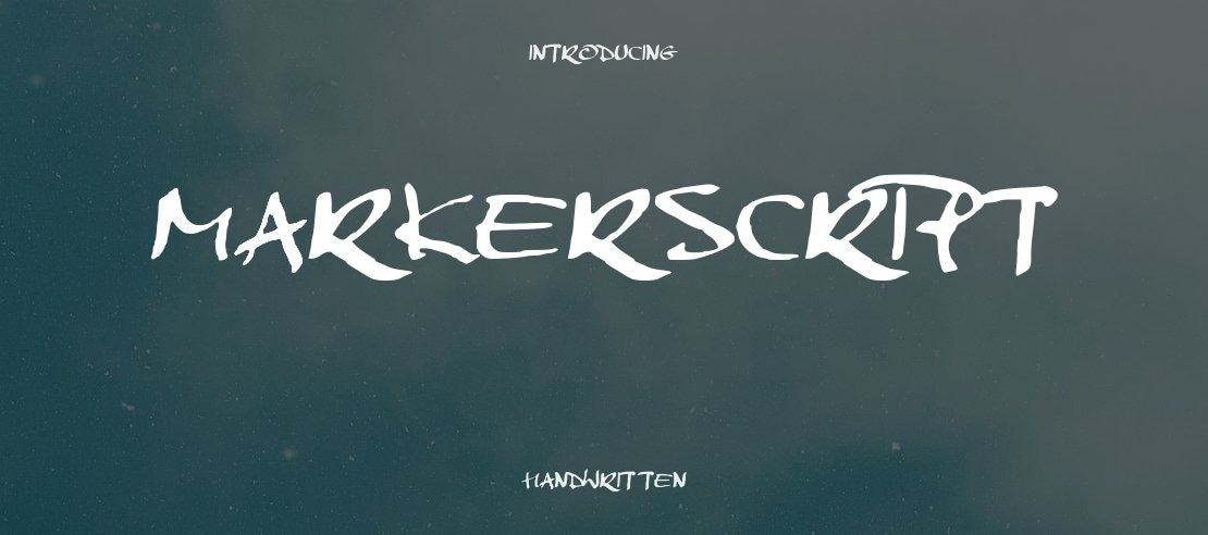 MarkerScript Font