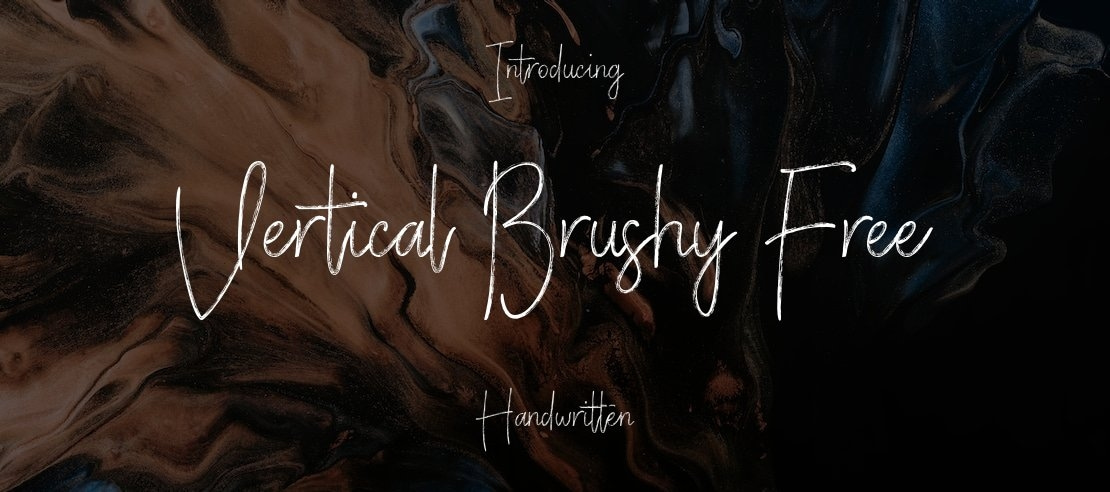 Vertical Brushy Free Font