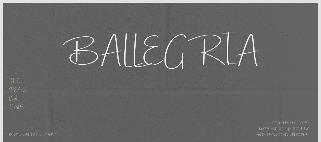 Ballegria Font