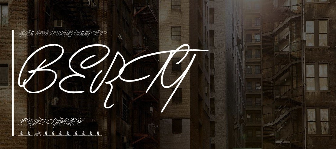 Berty Script Font