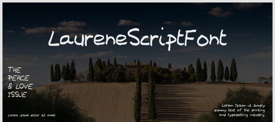 LaureneScriptFont Font