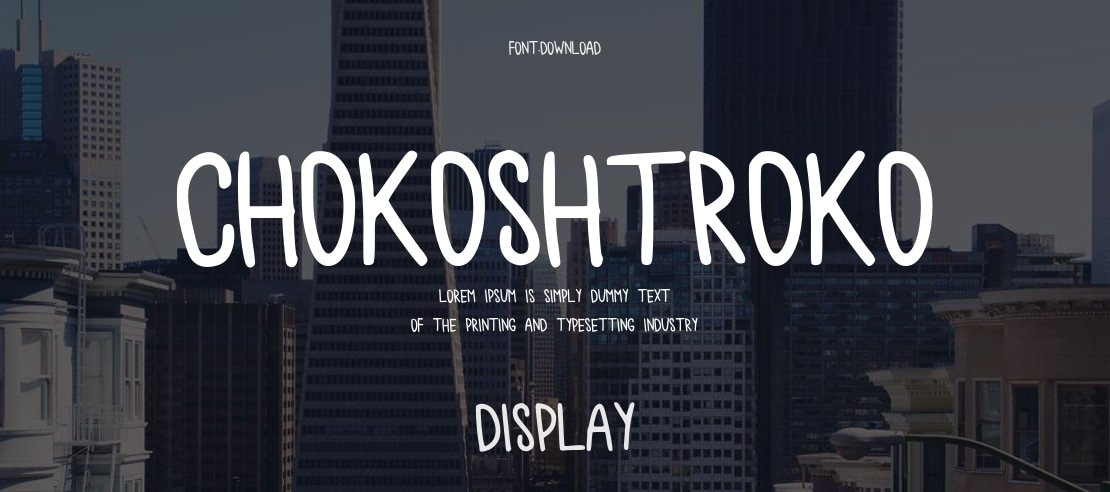 chokoshtroko Font