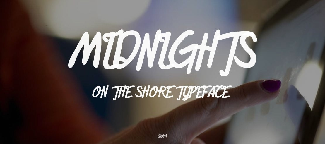 Midnights on the Shore Font