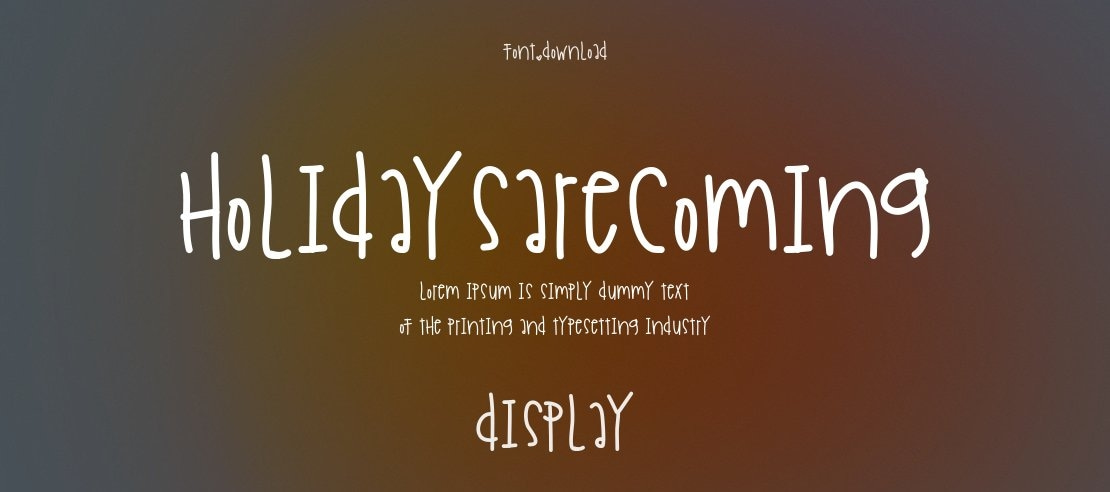 HolidaysAreComing Font