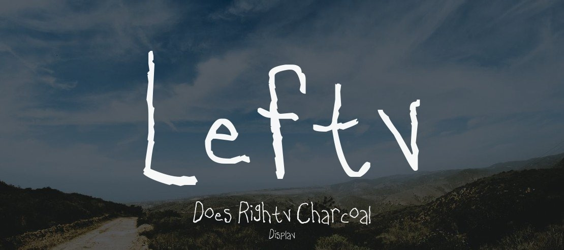 Lefty Does Righty Charcoal Font