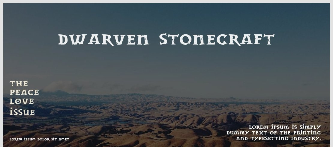 Dwarven Stonecraft Font