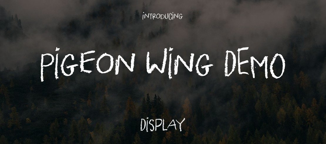 Pigeon Wing DEMO Font