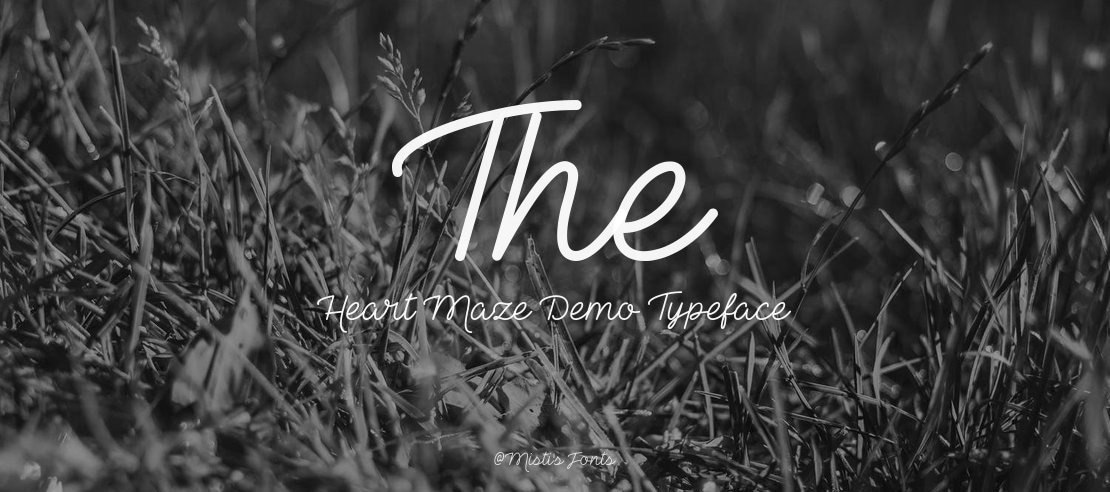 The Heart Maze Demo Font