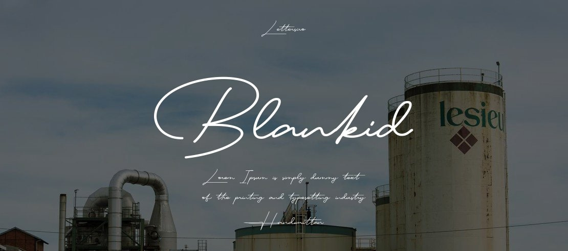 Blankid Font