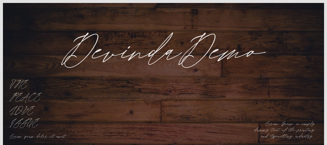 DevindaDemo Font