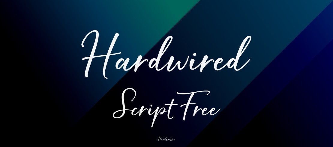 Hardwired Script Free Font