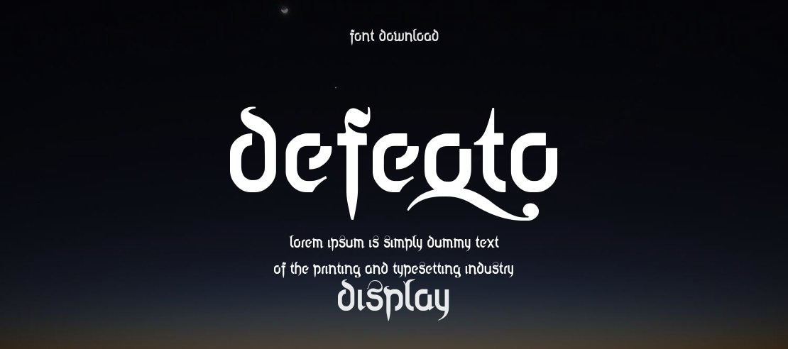 Defeqto Font