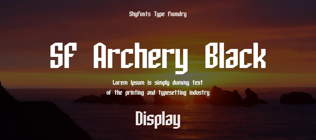 SF Archery Black Font Family