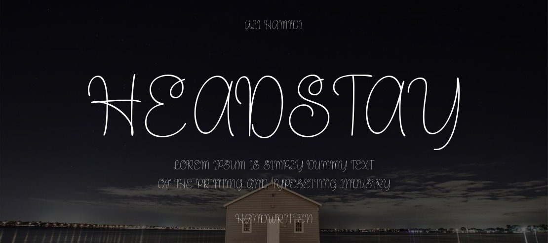 Headstay Font