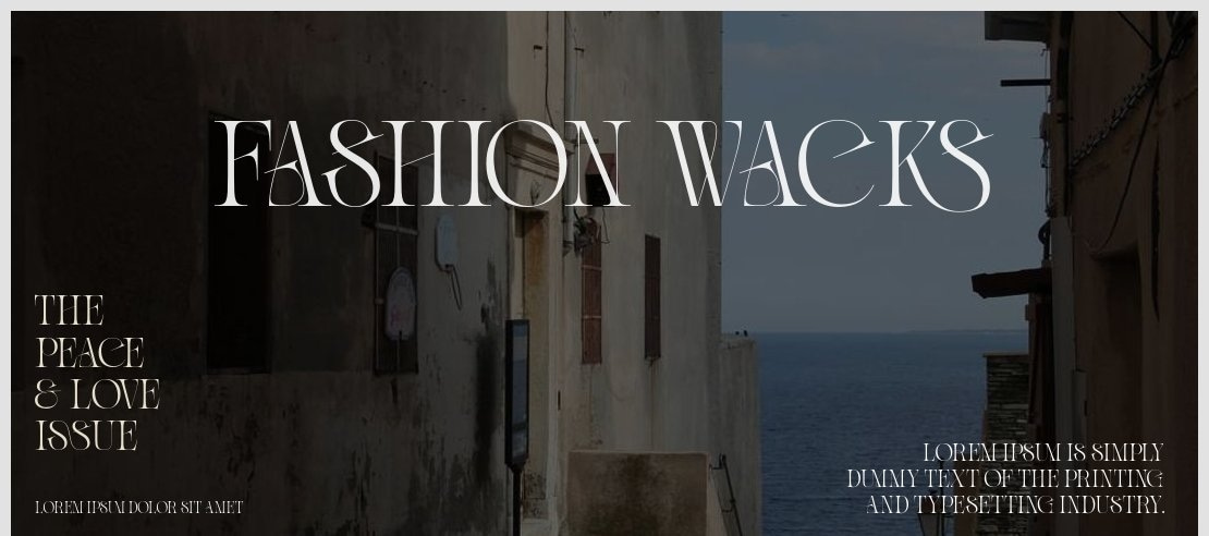 Fashion Wacks Font