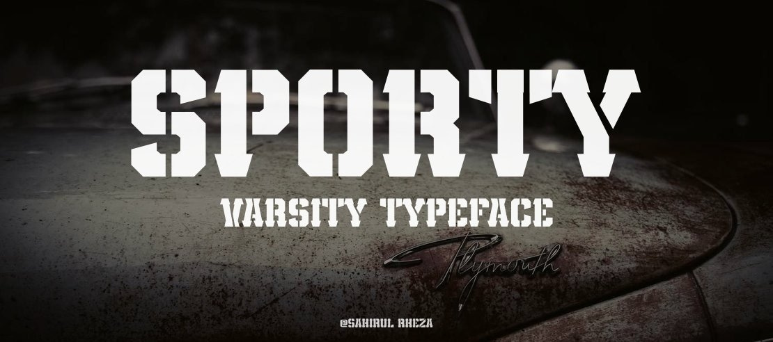 Sporty Varsity Font
