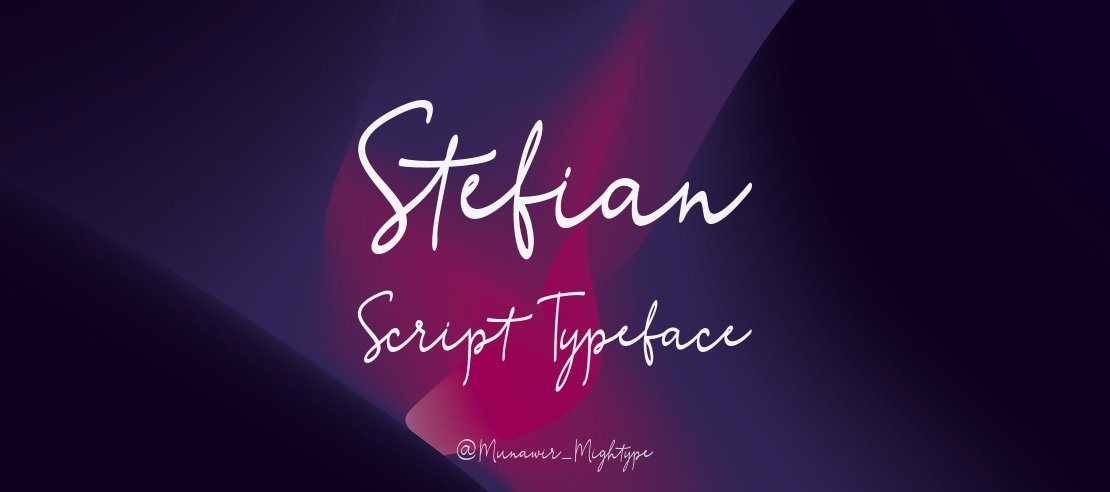 Stefian Script Font