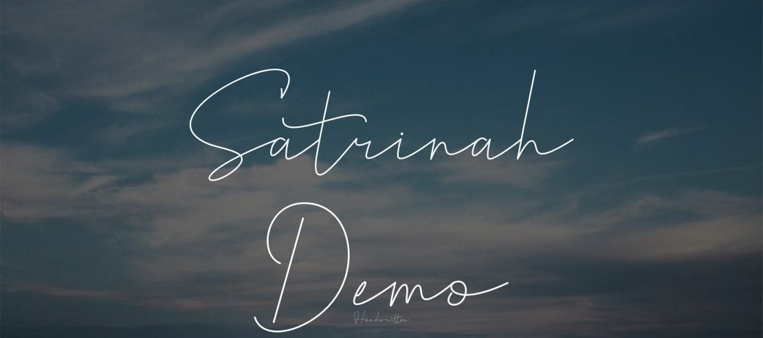 Satrinah Demo Font
